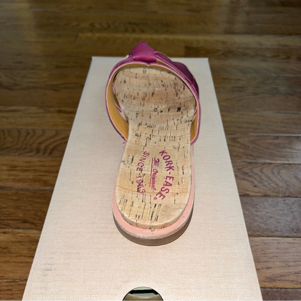 Kork-Ease The Original Brigit Slide Sandals Bright Purple & Tan Women’s Size 6 - Picture 9 of 14